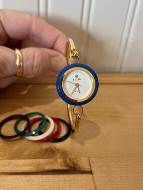 Suizo Bezel Bangle Style Watch- Vintage